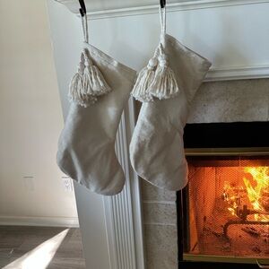 Studio McGee Cream Holiday Stockings